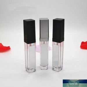 All-match 7ML LED Empty Lip Gloss Tubes Square Clear Lipgloss Refillable Bottles Container Plastic Makeup Packaging with Mirror and Light