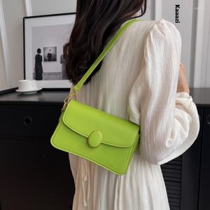 Kvällspåsar Fashion Solid Color Leather Tote Designer Luxury Versatile Cross-Body Bag Högkvalitativ Women's Shoulder Simple 2023