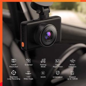 Новое супер ночное видение 3,0-дюймовое рекордер камеры HD1080P Dash Cam DVR 170 ° Car Camera Black Box G-Sensor Loop Car Change Camera