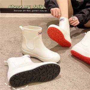 Дождь для женщин водонепроницаемые и не скользящие ботинки Eva Gum Boots Прочная безопасность