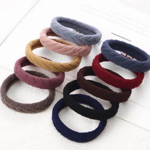 New 100PCSlot Women Girls Simple Basic Elastic Bands Tie Gum Scrunchie Ponytail Holder Rubber Bands Fashion Accessories