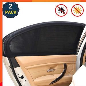 Pára-sol dianteiro/traseiro para carro novo Auto UV Protect Cortina Janela lateral Pára-sol Malha Películas de proteção de viseira de sol Tela mosquiteira para carro