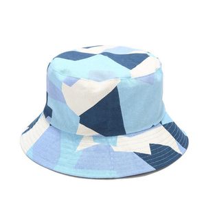Wide Brim Hats 2019 Cotton Camo Print Bucket Fisherman Sun Hat Men's and Women's 469 G230603