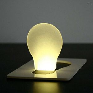 Masa lambaları LY Taşınabilir Cep LED Kart Işık Katlanabilir Acil Durum Gece Lambası Açık Hava Hayatta Kalma Yürüyüşü