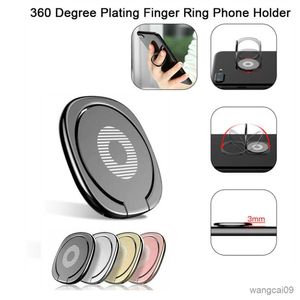 Cell Phone Mounts Holders Universal Metal Finger Ring Holder for Rotation Mobile Phone Holder Stand for Cell Phone R230605