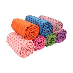 Yogamattor 183 * 63 cm icke -slipmatta omslag Thandduk Anti Skid Microfiber Shop Handdukar Pilates Filtar Fitness Mats Inhoor Fitness J230506