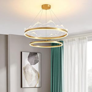 Pendant Lamps Antique Wood Chandelier Dining Table Lamp Ceiling Decoration Modern Glass Light Room Chandeliers