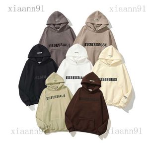 Tasarımcı Moda Essentialsweat Hoodie Essentialsclothing Mens Esstenial Hoodie Kadın Baskılı Mektup Külot Sweatshirts Ess Uzun Kollu EssentialShoodies