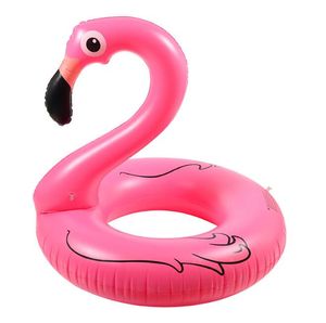 Tubos flutuantes infláveis de 120 cm Flamingo inflado Anel de natação Suprimentos de água Brinquedo de montar Cisne Bóia salva-vidas brinquedo esportivo para piscina flutuante