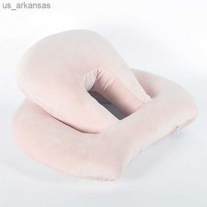 Tupplur Sleeping Face Pillow Foam Slow Rebound med ihålig design för Sleeper Back Support Portable L230523