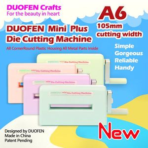 Stamping DUOFEN die cutting machine A6 105mm 4inch stencil embossing machine paper cutting for DIY 2021 New