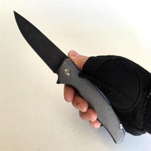 Limitowana edycja Shirogorov F95 Custom Vicissitudes Stone Wash Titanium uchwyt S35VN Składanie noża EDC Outdoor Survival Campi260j