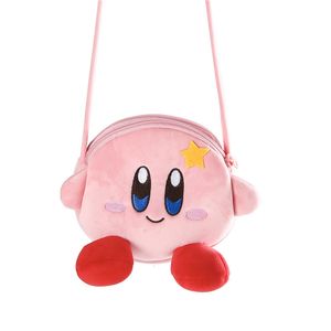 Plush Dolls Kawaii Kirby Plush Toy Hand Bag Cartoon Star Kirby Messenger Bag Plush Toy for Girls Birthday Gifts 230603