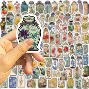 100st Vintage Vase Stickers Skate Accessories Waterproof Vinyl Sticker för skateboard bärbar dator anteckningsbok bagage vattenflaska bil dekaler barn leksaker vänner gitf