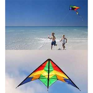 Kite Accessories Large Delta Kites Flying Toys For Children Handle Line Outdoor Sports Nylon Professional Wind 230605