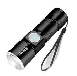 Torce a LED portatili Caricatore USB ricaricabile Q5 Torce super luminose all'aperto Campeggio Escursionismo Pesca torce a led luci