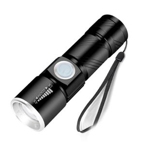 Portabla LED -ficklampor laddningsbara USB -laddare Q5 Super Bright Torch Lights Outdoors Camping Vandring Fiske LED Torches Lights