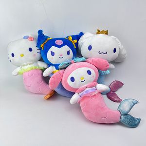 Wholesale cute little fish Melody plush toy kids game playmate holiday gift claw machine prizes