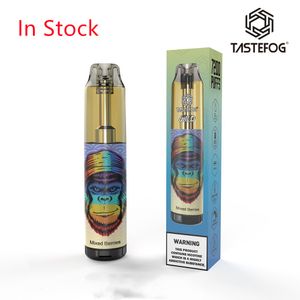 % 2 Buhar 7000 Puflar Tek Kullanımlık Vape Tastefog Wild E-Cigar RGB el fenerleri ve hava akışı kontrolü