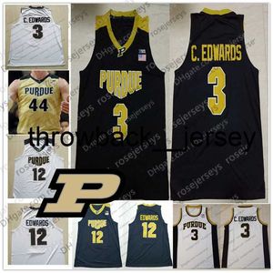 Thr Custom Purdue Boilermakers 2022 Basketbolltröja 23 Jaden Ivey 15 Zach Edey 50 Trevion Williams 3 C Edwards 15 Brees Black White Gold Men Women Youth Jersey XXX