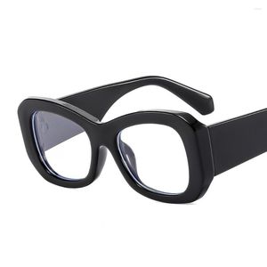 Güneş Gözlüğü 2023 Retro Şeker Renk Kedi Gözü Kadın Gözlükleri Çerçeve Açık Mavi Anti-Hafif Gözlük Erkekler Optik