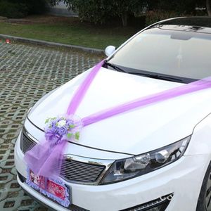 Flores decorativas Suprimentos para decoração de carro de casamento Simulação Conjunto de flores Guirlanda Planejamento de arranjo