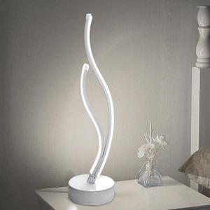 Table Lamps Bedroom Beside Lamp Home Decor Energy-saving LED Desk Reading Acrylic Art For Lighting Decoration