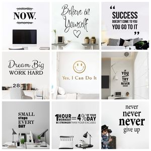 Motivasyon İfadeleri Duvar Sticker Tırnaklar Cümleler Okul Şirketi için Ev Dekoru Ofis Çalışma Odası Duvarsticker Çıkartmaları