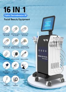 16 in 1 Hydro dermabrasion Jet Peel Oxygen Light Facial Facial Facial Lifting Beauty Machines PDT療法