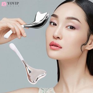 Face Massager 2st Ice Globes Skin Care Freeze Tools Rostfritt Steel Beauty Cryo Roller Cooling Massage Spa Ball Sticks 230605