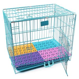 Cages Rabbit Cage Mat Floor Plastic Mats Feet Pads for Pet Cats Dogs Hamster Chinchilla Guinea Pig 4 Pack Litter Supplies