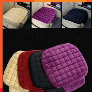 Nova capa de assento de carro quente de inverno antiderrapante universal almofada respirável para cadeira frontal para veículo protetor de assento de carro com bolsa de armazenamento