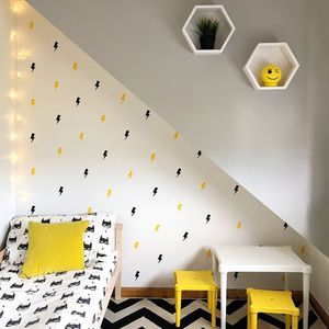 Super Lightning Decorative Stickers Wall Sticker For Kids Room Baby Boy Room Wall Decal Stickers Nursery Bedroom Home Decor