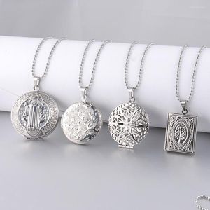Pendant Necklaces 20% Off10Pcs Stainless Steel Heart Book Sea Shell Oval Po Frame Memory Locket Necklace For Women DIY