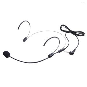 Microphones Detachable Wired Voice Studio Loudspeaker Dual Hook Guide Teaching Lectures Headset Hand Free Portable Microphone