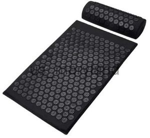 Yogamattor Anti-Stress Acupressure Mat Foot Shakti Mat Massage Applicator Spike Back Massage Cushion Accupressure Mat J230506