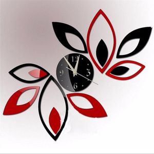 Heißer Verkauf DIY Acryl Spiegel Wanduhr Aufkleber Modernes Dekor Wohnzimmer Geschenk Wohnmöbel Aufkleber