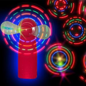 LED Light Sticks Led Glowing Windmill Toy Flashing Up Fan Child Gift Mini Handheld Cooling Changing Concert Props Toys 230605