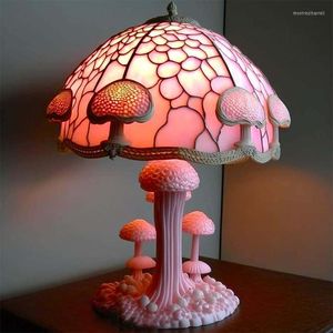 Lampy stołowe lampa grzybowa kwiat pączek led nocny biurko