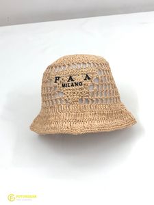 Stingy Brim Hats Designer Hatts Women Caps Summer Straw Woven Pastoral Style Hollowed Out Woven Hat Sunshade Hat Fisherman Hat