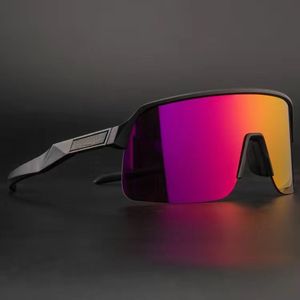 0akley OO9463 스포츠 사이클링 선글라스 야외 자전거 고글 3 렌즈 편광 TR90 광화학 선글라스 낚시 낚시 스포츠 남자 여자를 타는 태양 안경을 타십시오.