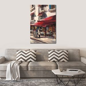 Живописное пейзаж Canvas Art Cafe Toulouse Brent Highton картина ручной работы современные произведения