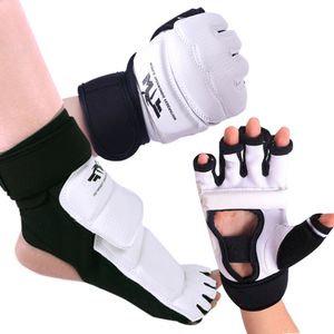 Arm Leg Warmers 1 Pair Taekwondo Protectors Sanda Training Match Hands Feet Guard Banket Gloves Foot Hand Joint Protective Gear 230605