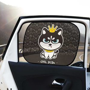 6/10/12inch 2Pcs Cartoon Foldable Car Sun Shades Car Window Shades for Rear and Side Window Car Heat Shield Protect Baby Window Shade