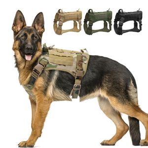 Imbracarsi tattici cani imbracatura militare k9 servizio vestiti per cane gilet imbracatura di grandi cani accessori tattici giubbotti per cani per cani più grandi