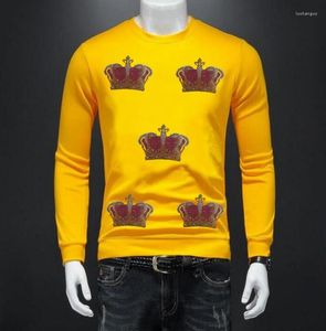 Men's Hoodies Men's Anime Sweatshirt Men Fashion Designer Rhinestone Hoody Casual Streetwear Tops Sweats
