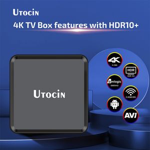 Ny ankomst Utocin Neo Android 11.0 TV -låda Amlogic S905W2 2GB 16GB 2.4G 5G WiFi 4K AV1 Kraftfull app och fjärruppsättning Top Box