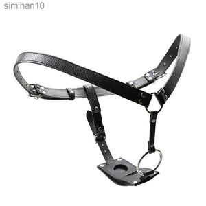 Intimo Pantaloni Butt Plug E Dildo Harness Belt Dispositivo di castità in pelle maschile BDSM Bondage Sex Toys For Men Women L230518