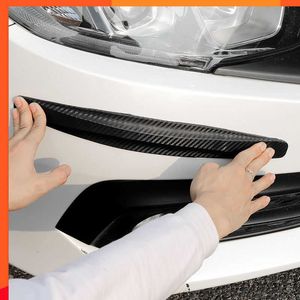 New 2PC Universal Rubber Anti-Collision Protector Auto Front And Rear Corner Bumper Guard Lip Anti-Scratch Strip Sticker