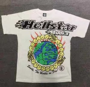 hellstar shirt designer t shirt t shirts graphic tee clothing clothes hipster vintage washed fabric Street graffiti Style cracking Geometric pattern High weight b7